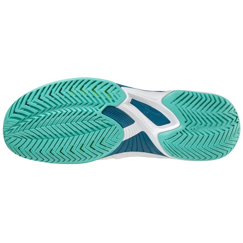 Mizuno WAVE Exceed Tour 5 AC Wit Turquoise | IVNL9534