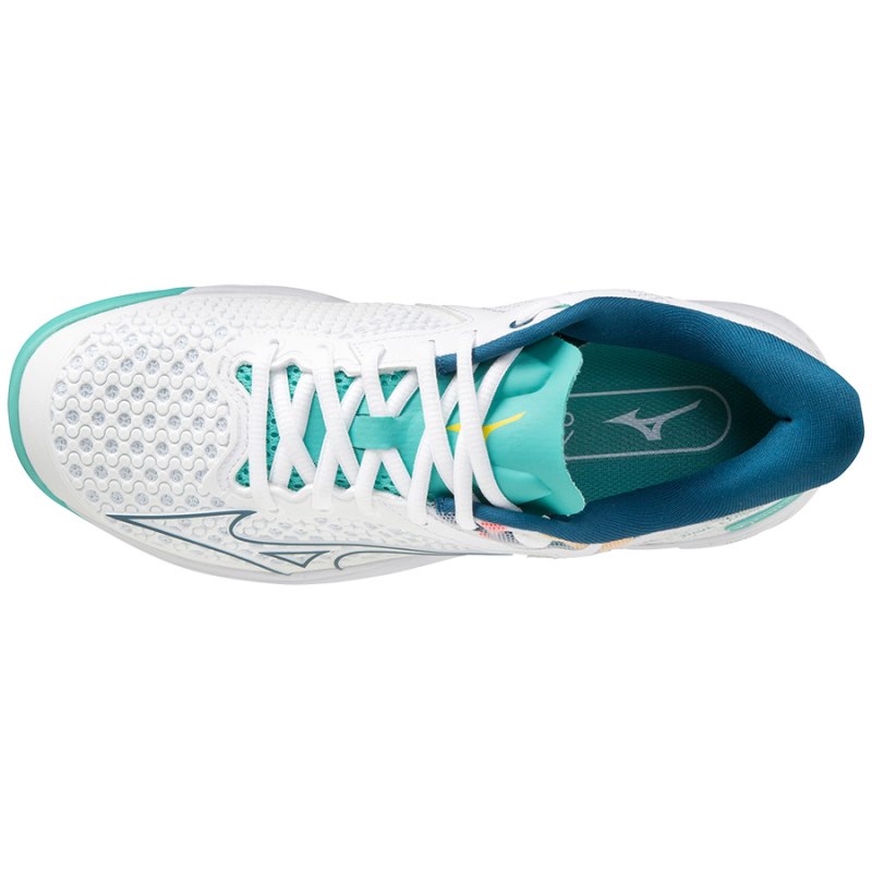 Mizuno WAVE Exceed Tour 5 CC Wit Turquoise | MTCW2594