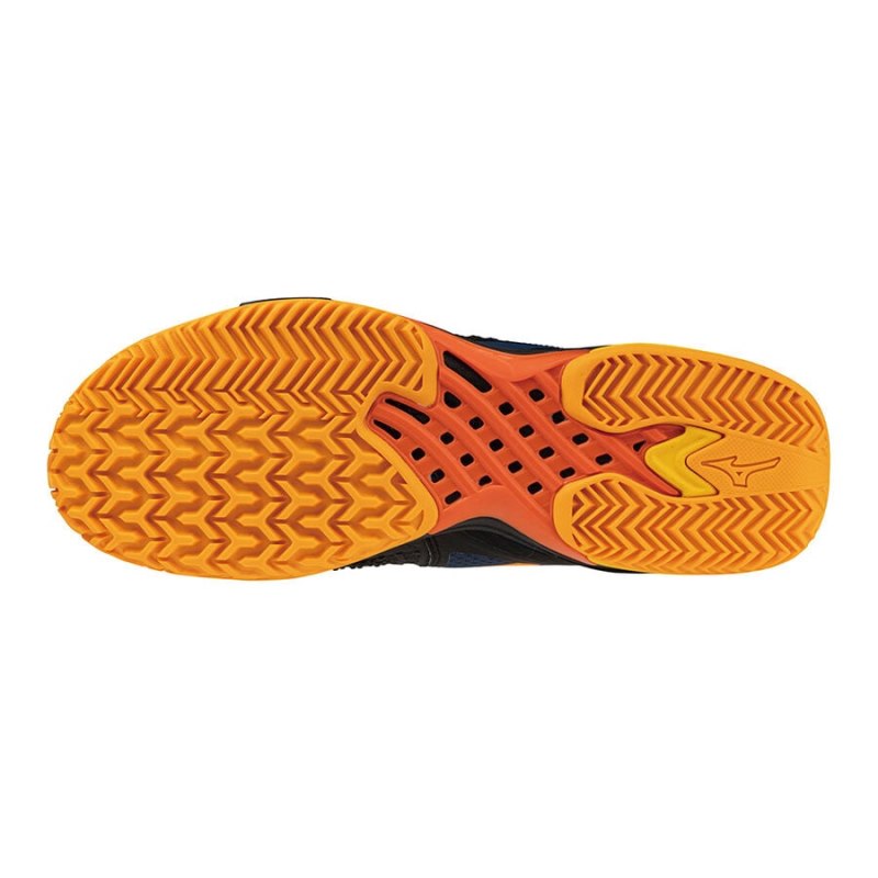 Mizuno WAVE Exceed Tour 6 Padel Donkerblauw Wit Oranje | MKZW5617