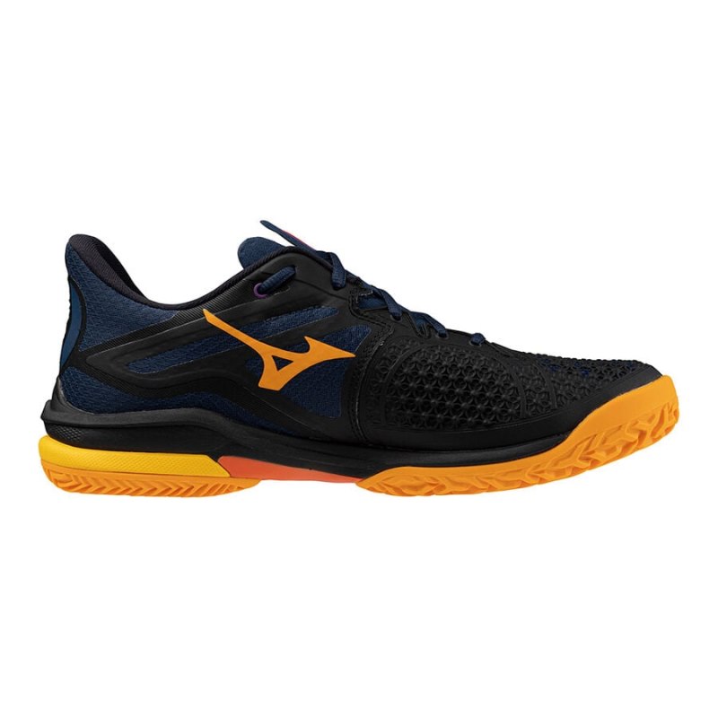 Mizuno WAVE Exceed Tour 6 Padel Donkerblauw Wit Oranje | MKZW5617