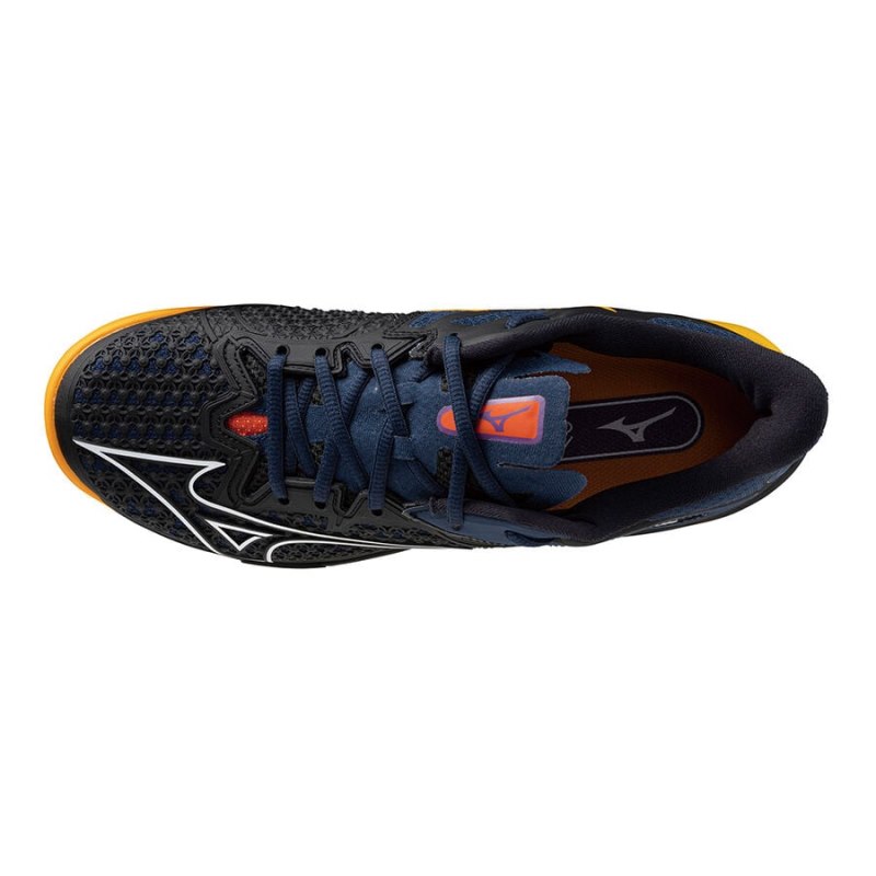 Mizuno WAVE Exceed Tour 6 Padel Donkerblauw Wit Oranje | MKZW5617