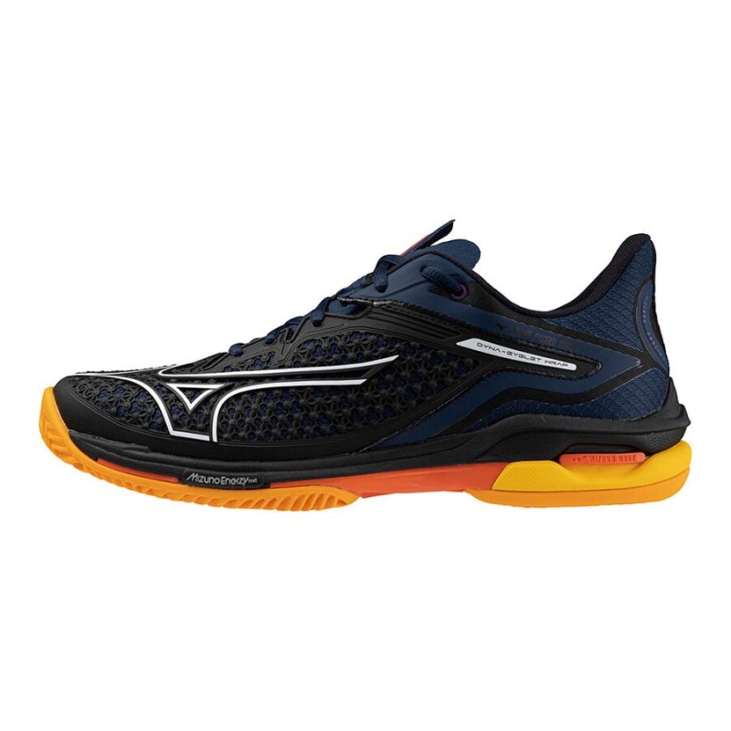 Mizuno WAVE Exceed Tour 6 Padel Donkerblauw Wit Oranje | MKZW5617