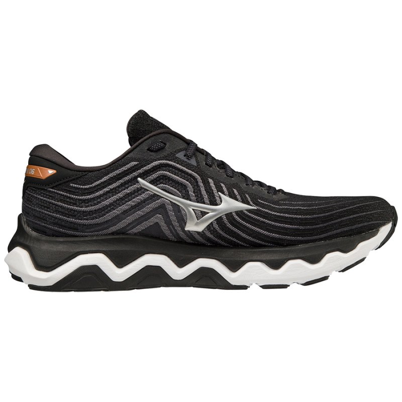 Mizuno WAVE Horizon 6 Zwart Zilver Oranje | KFHZ5855