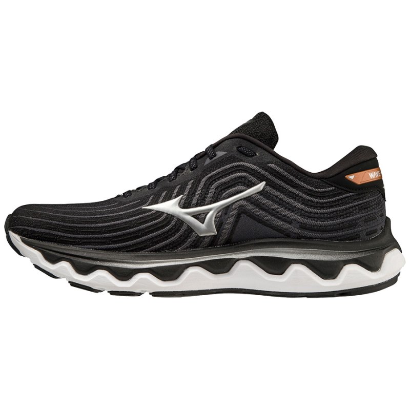 Mizuno WAVE Horizon 6 Zwart Zilver Oranje | KFHZ5855