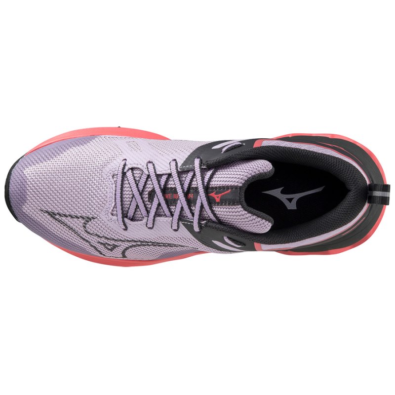 Mizuno WAVE Ibuki 4 Paars Zwart Koraal | SWTY3536