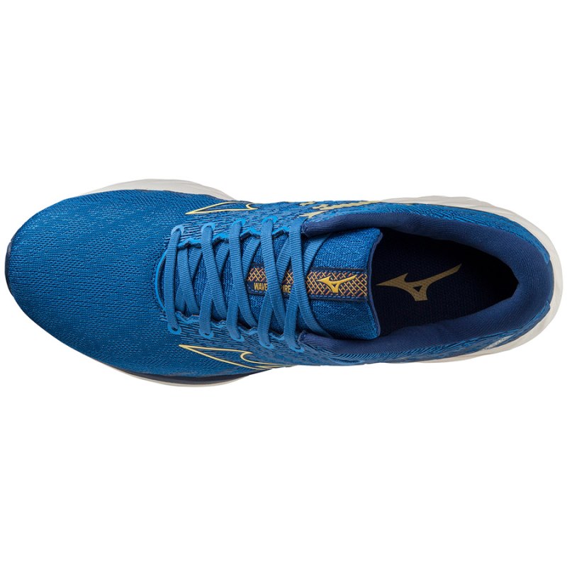 Mizuno WAVE Inspire 19 Blauw Goud | BQCS5206