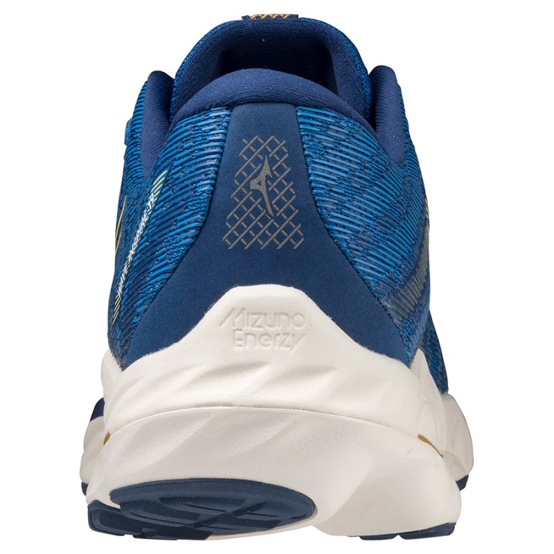 Mizuno WAVE Inspire 19 Blauw Goud | BQCS5206