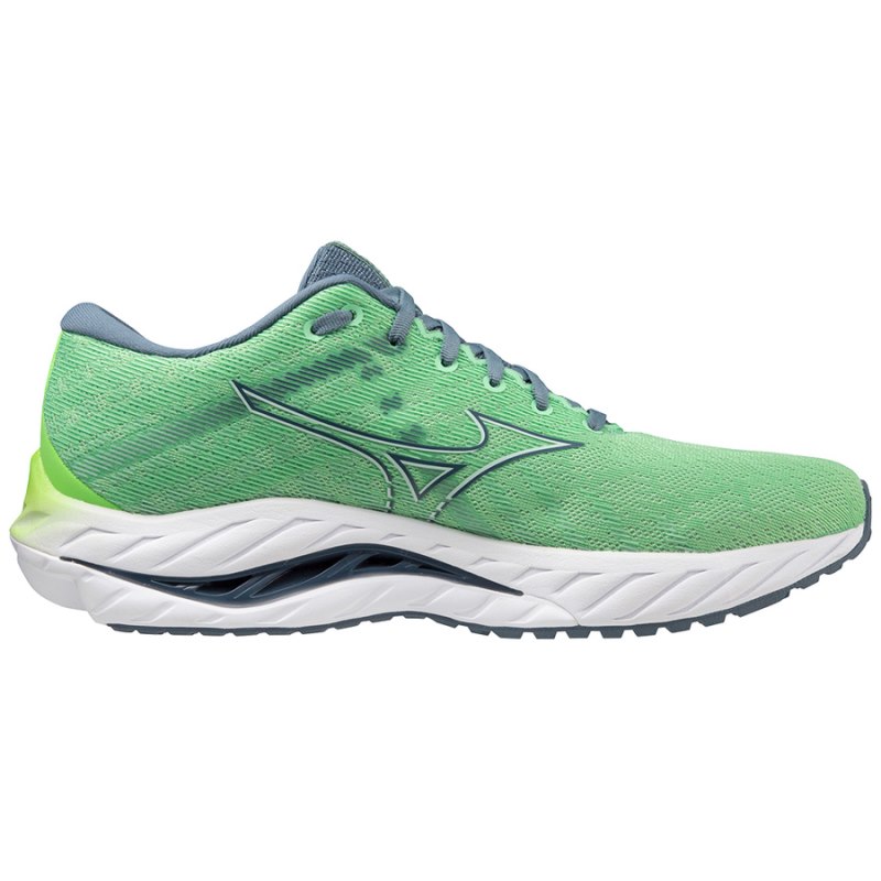 Mizuno WAVE Inspire 19 Groen Blauw | TYMF6335