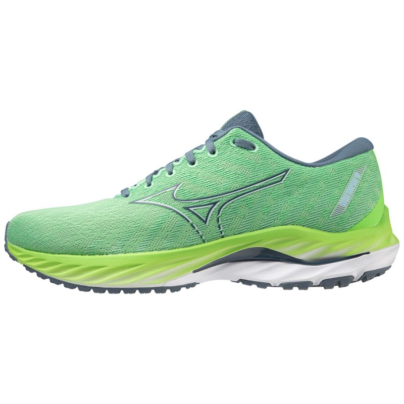 Mizuno WAVE Inspire 19 Groen Blauw | TYMF6335