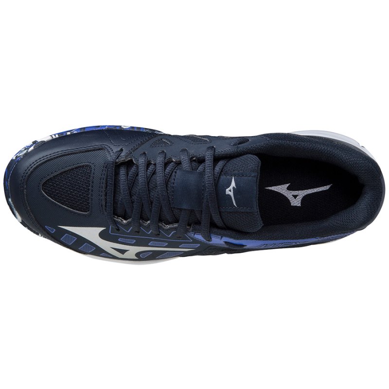 Mizuno WAVE LYNX Junior Blauw Wit Rood | MLWO4452