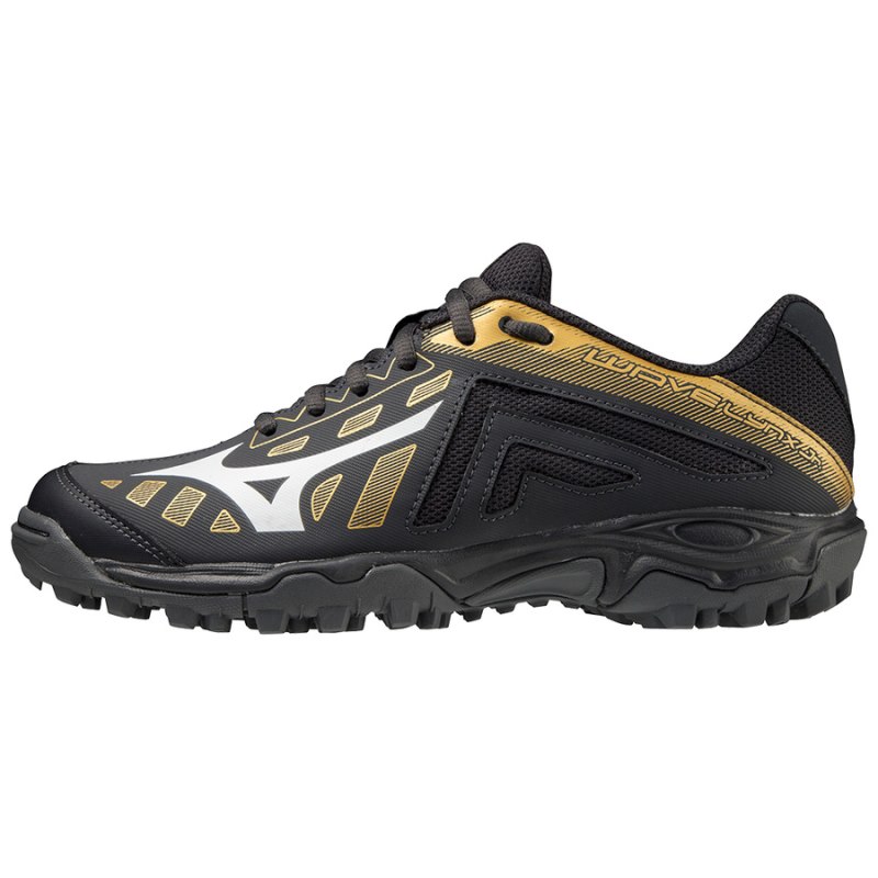 Mizuno WAVE LYNX Junior Zwart Goud Zilver | LHVM3503