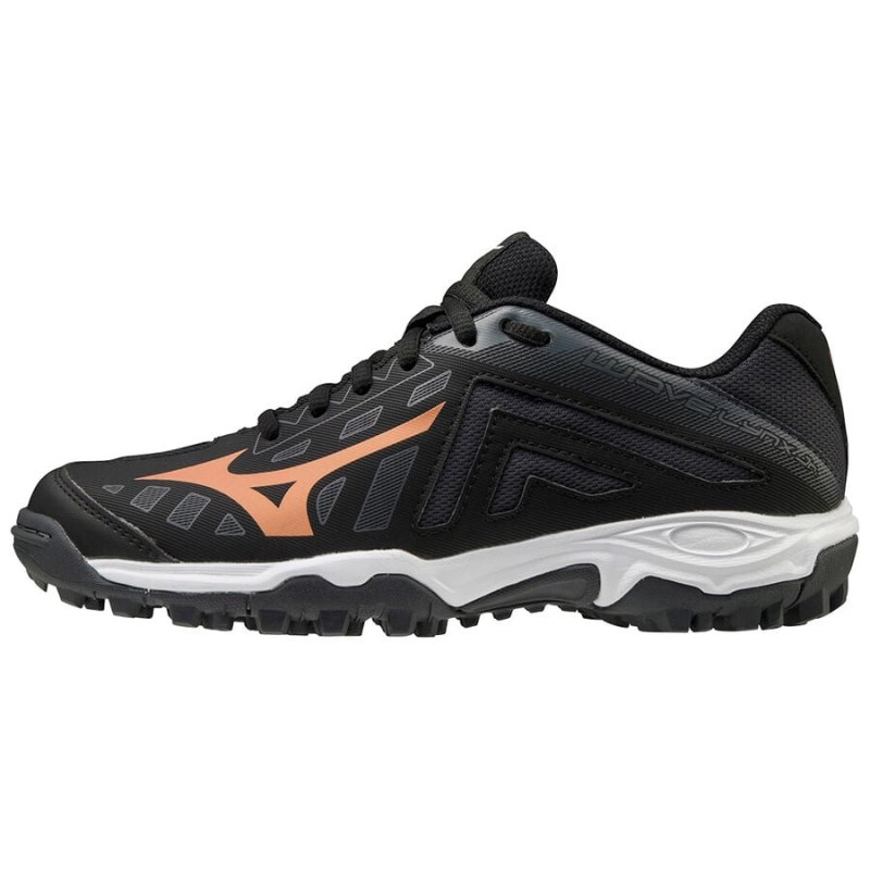 Mizuno WAVE LYNX Junior Zwart Oranje Wit | QSSK7287