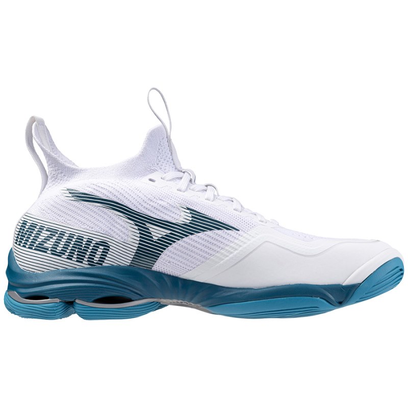 Mizuno WAVE Lightning Neo 2 Wit Blauw Zilver | RODL0211