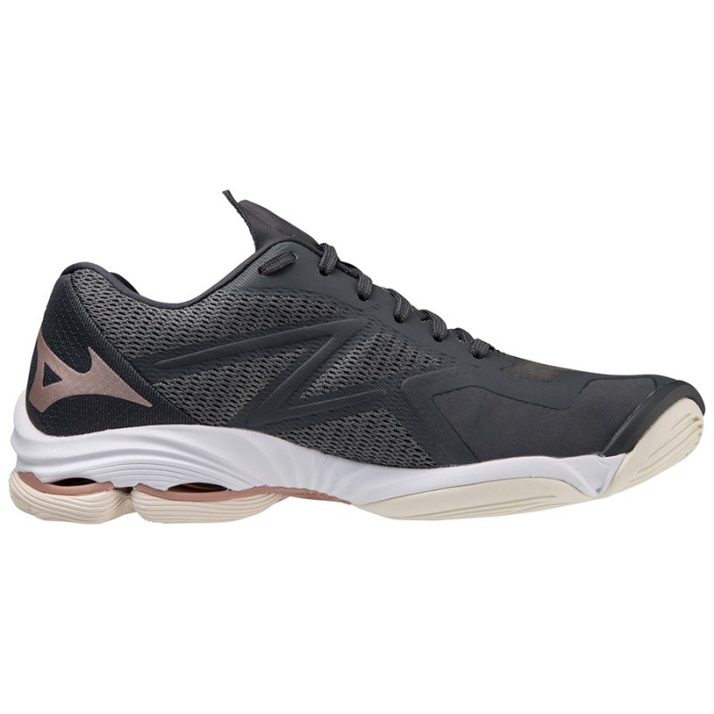 Mizuno WAVE Lightning Z7 Donkergrijs Roze | DJNB1123