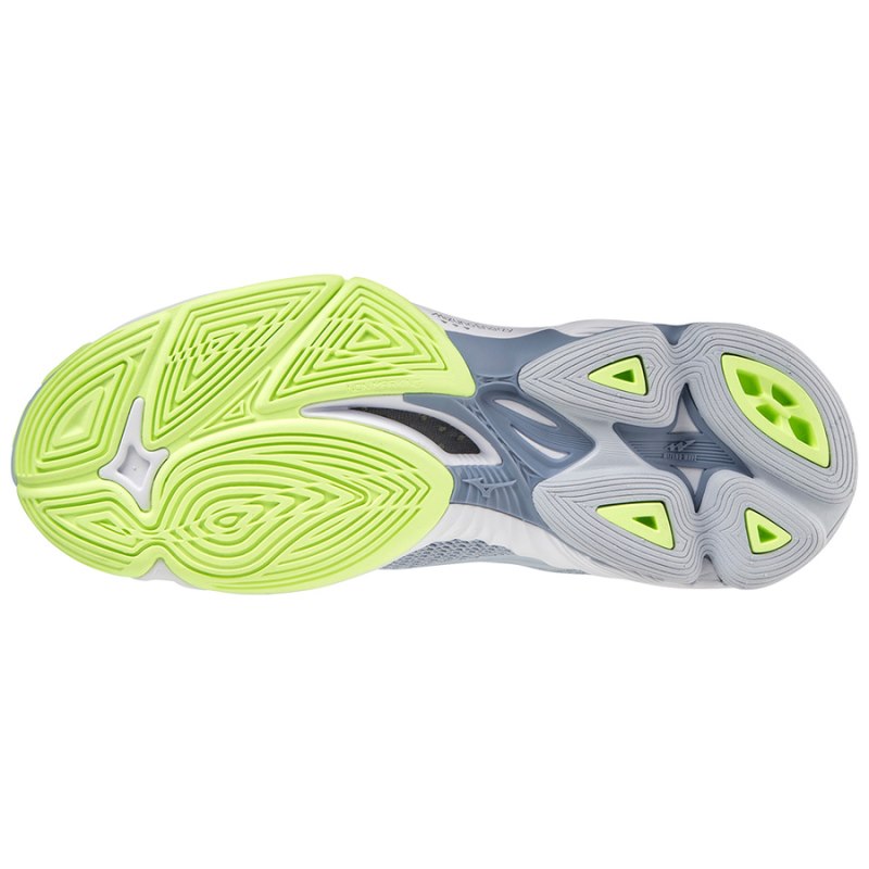 Mizuno WAVE Lightning Z7 Grijs Wit Lichtgroen | GUCC6312