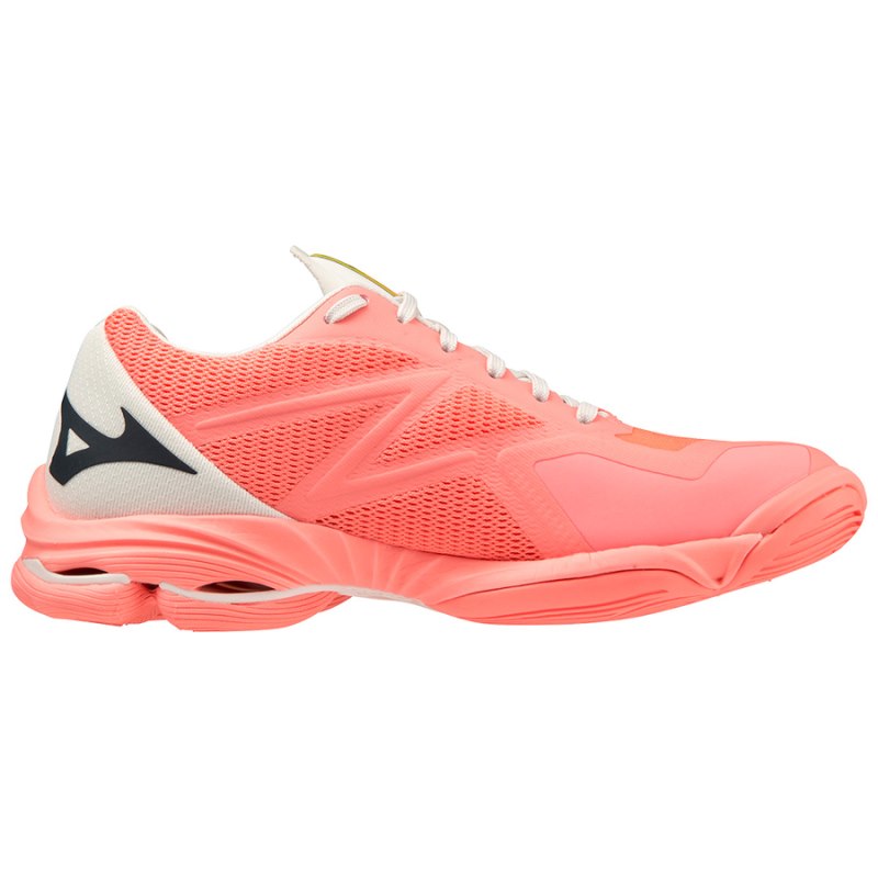 Mizuno WAVE Lightning Z7 Koraal Zwart Geel | FQGD1289