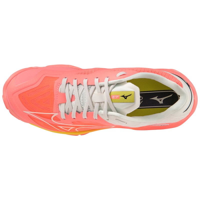 Mizuno WAVE Lightning Z7 Koraal Zwart Geel | FQGD1289