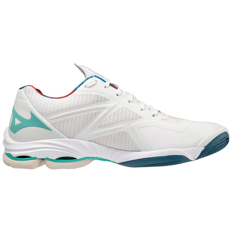 Mizuno WAVE Lightning Z7 Wit Rood Blauw | EYTJ6434