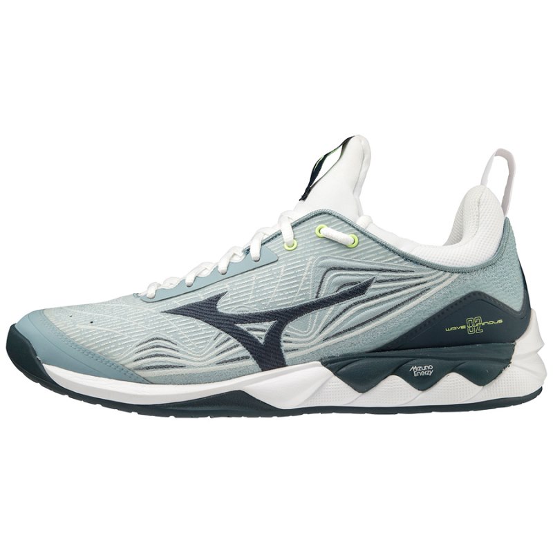 Mizuno WAVE Luminous 2 Grijs Blauw Donkerblauw Lichtgroen | KETR7771