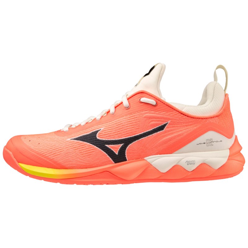 Mizuno WAVE Luminous 2 Koraal Zwart Geel | FUSD9347