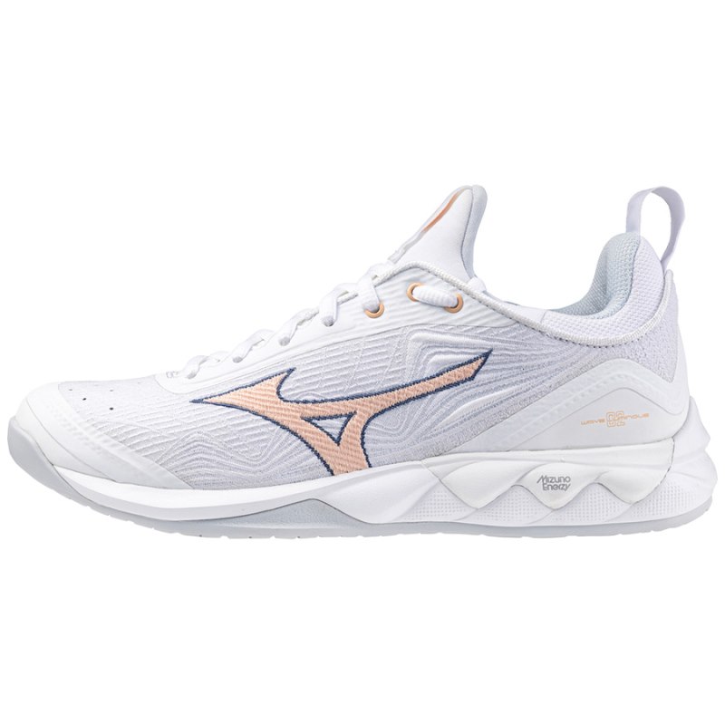 Mizuno WAVE Luminous 2 Wit Donkerblauw Lichtoranje | SBJL3440