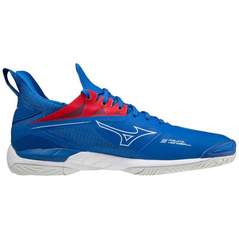 Mizuno WAVE Mirage 4 Blauw Wit Rood | PHHD5575