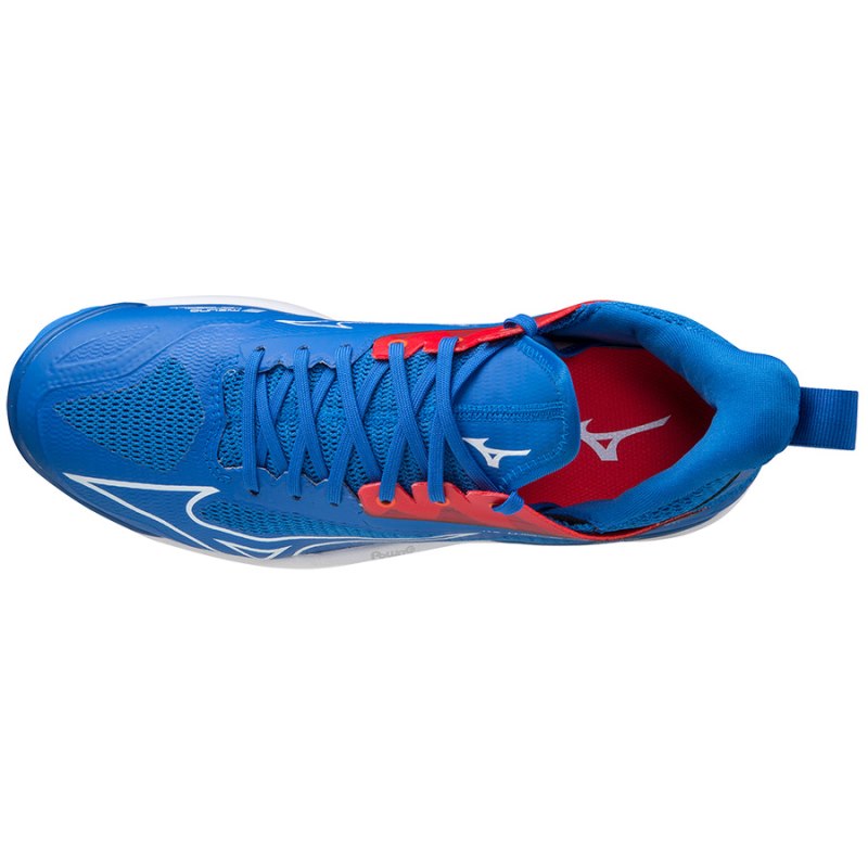 Mizuno WAVE Mirage 4 Blauw Wit Rood | PHHD5575