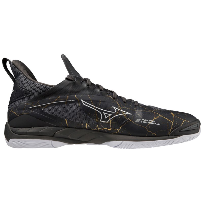 Mizuno WAVE Mirage 4 Zwart Wit Goud | BBMB5079