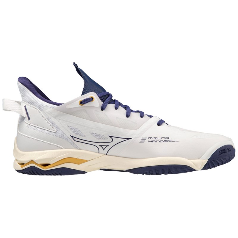 Mizuno WAVE Mirage 5 Wit Blauw Goud | IUHE0297