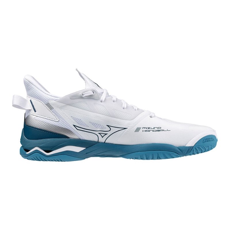 Mizuno WAVE Mirage 5 Wit Blauw Zilver | GRXW2590