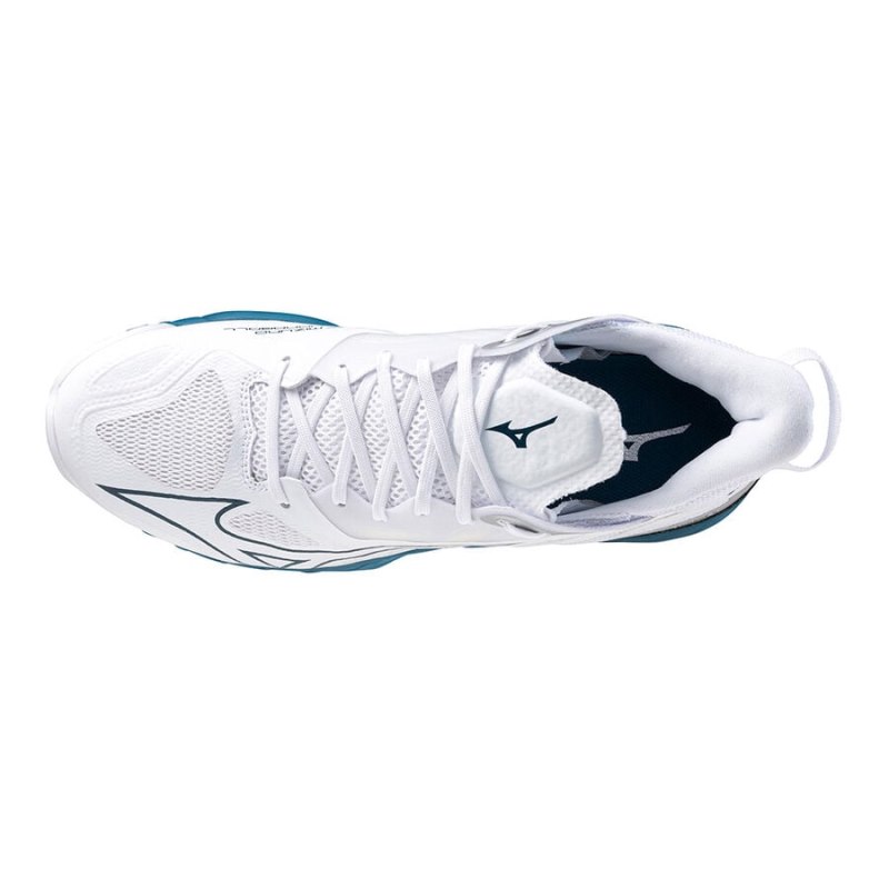 Mizuno WAVE Mirage 5 Wit Blauw Zilver | GRXW2590