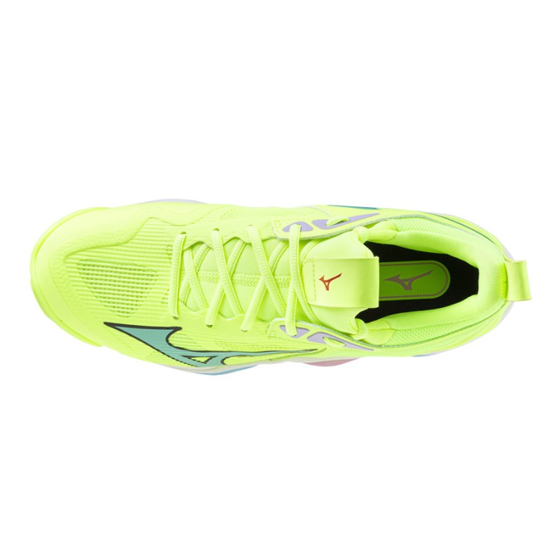 Mizuno WAVE Momentum 3 Groen Geel | IUKG8034