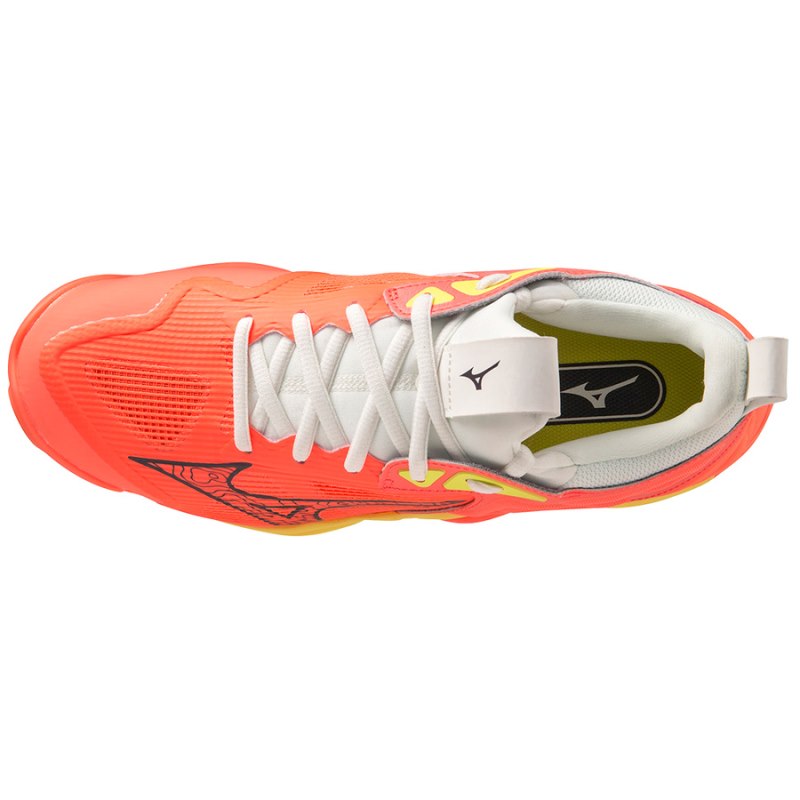 Mizuno WAVE Momentum 3 Oranje Zwart Geel | TSUW6205