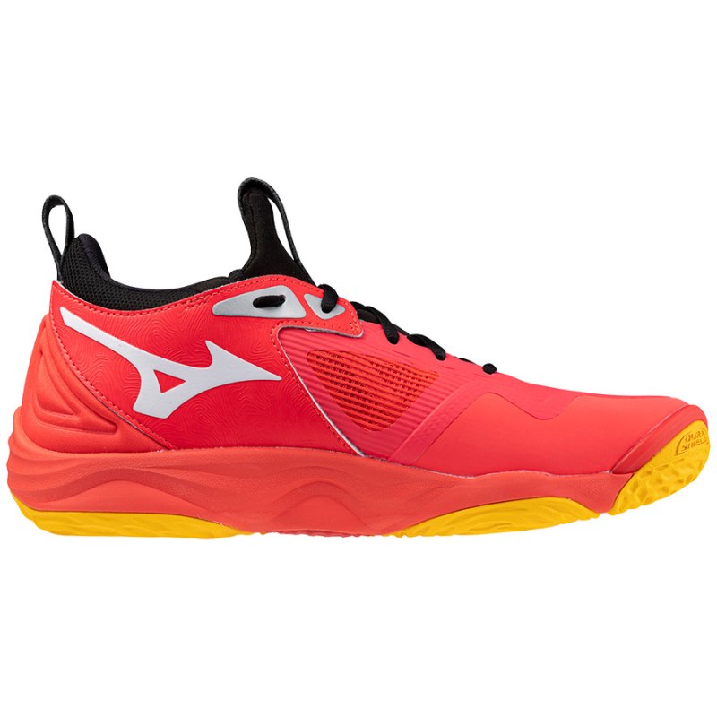 Mizuno WAVE Momentum 3 Rood Wit Oranje | QOJV3990