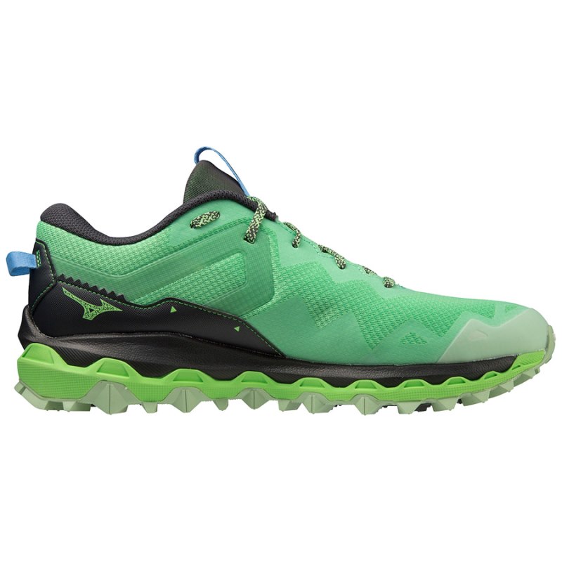 Mizuno WAVE Mujin 9 Groen Zwart Blauw | EKBZ2399