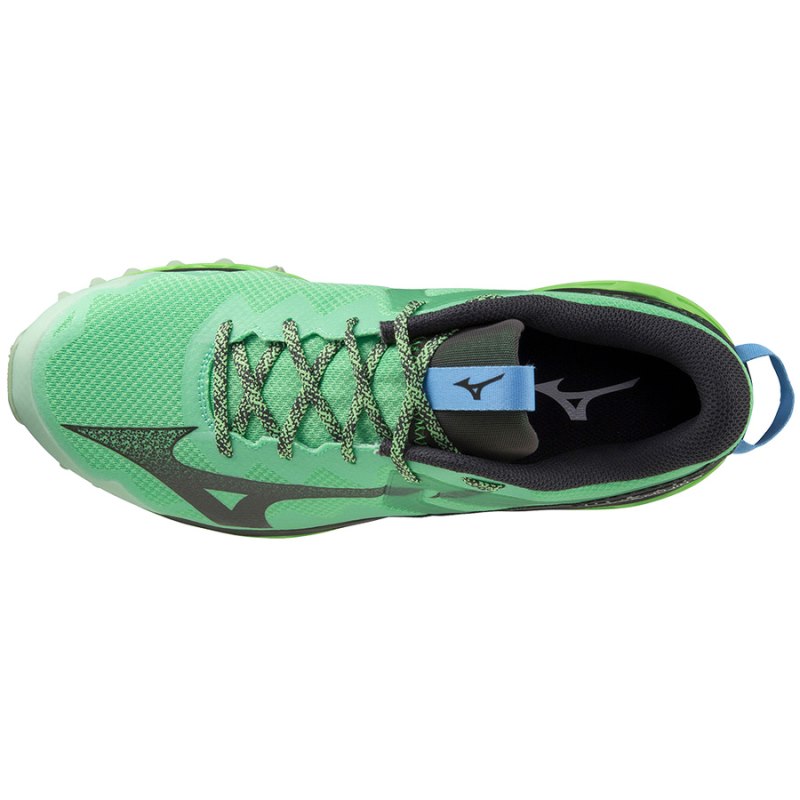 Mizuno WAVE Mujin 9 Groen Zwart Blauw | EKBZ2399