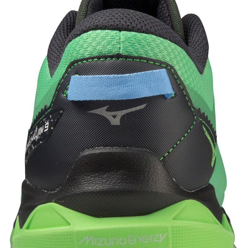 Mizuno WAVE Mujin 9 Groen Zwart Blauw | EKBZ2399