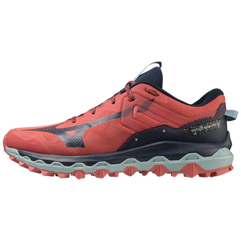 Mizuno WAVE Mujin 9 Rood Donkerblauw Lichtturquoise | FIIX5499