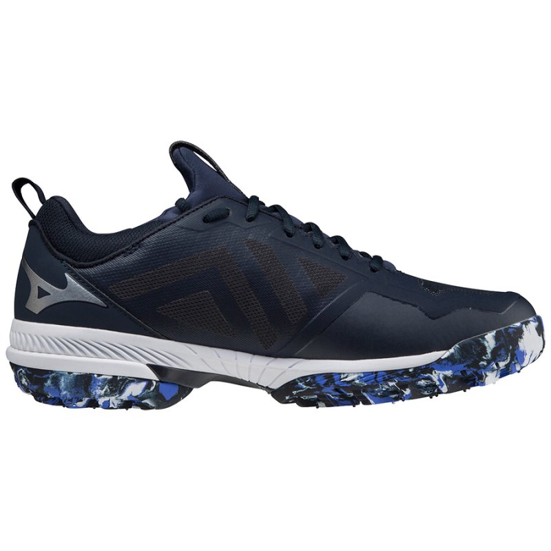 Mizuno WAVE Panthera Donkerblauw Zilver Blauw | IAMH2096