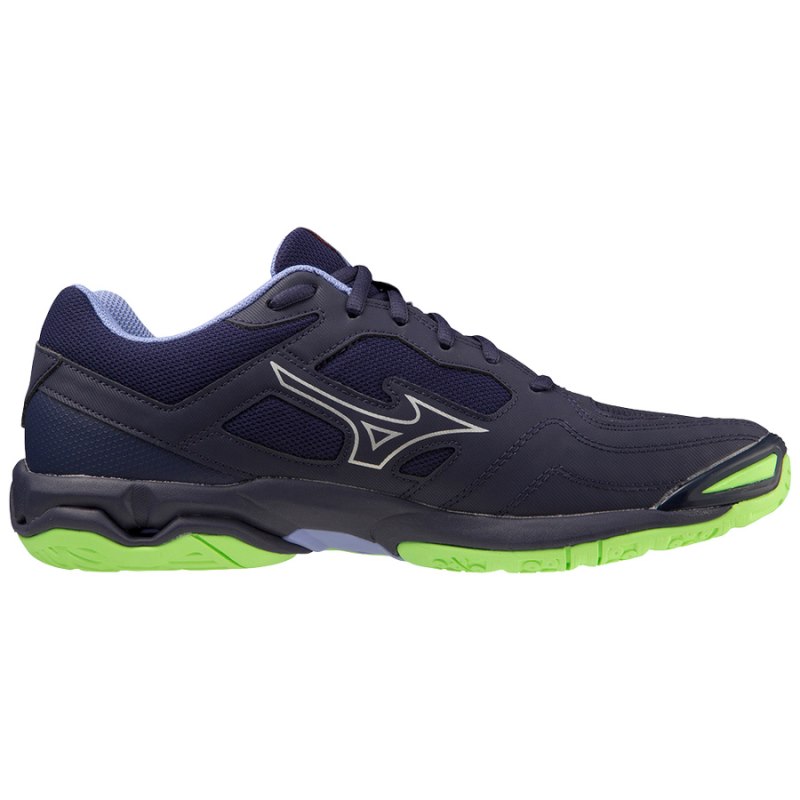 Mizuno WAVE Phantom 3 Donkerblauw Groen Paars | MWJK5397