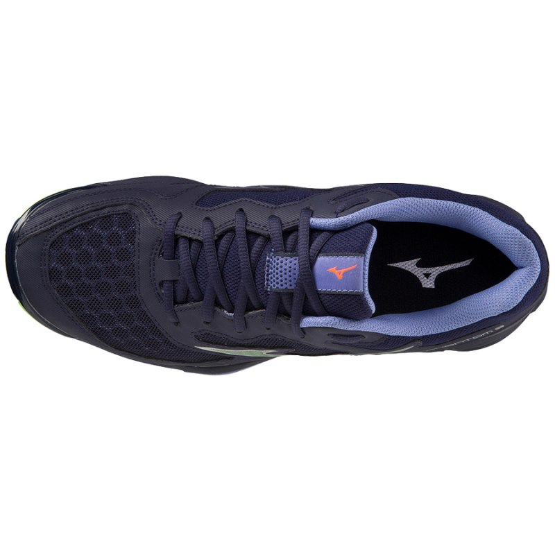 Mizuno WAVE Phantom 3 Donkerblauw Groen Paars | MWJK5397