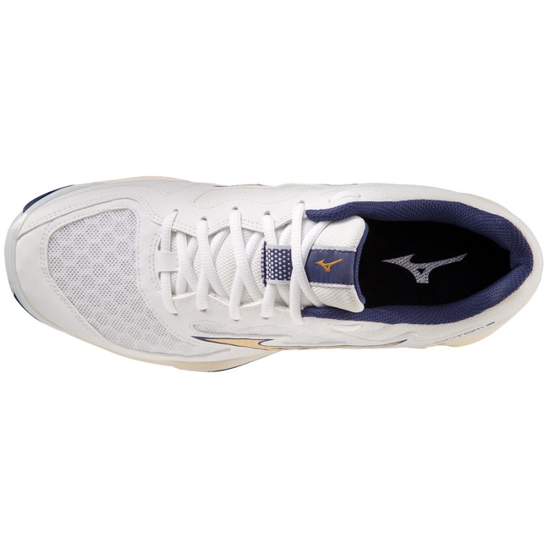 Mizuno WAVE Phantom 3 Wit Blauw Goud | EWTK0985