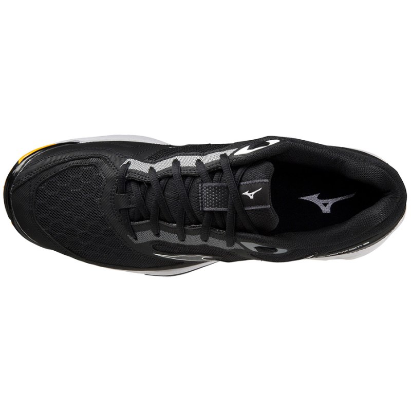 Mizuno WAVE Phantom 3 Zwart Wit Geel | ISKT8125