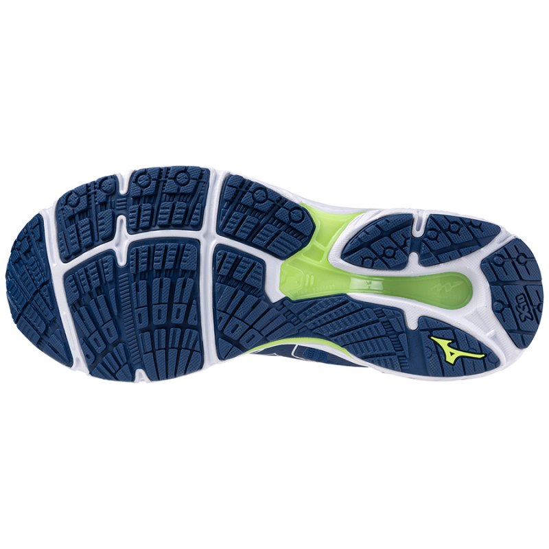 Mizuno WAVE Prodigy 5 Donkerblauw Wit Groen | LUJJ6195