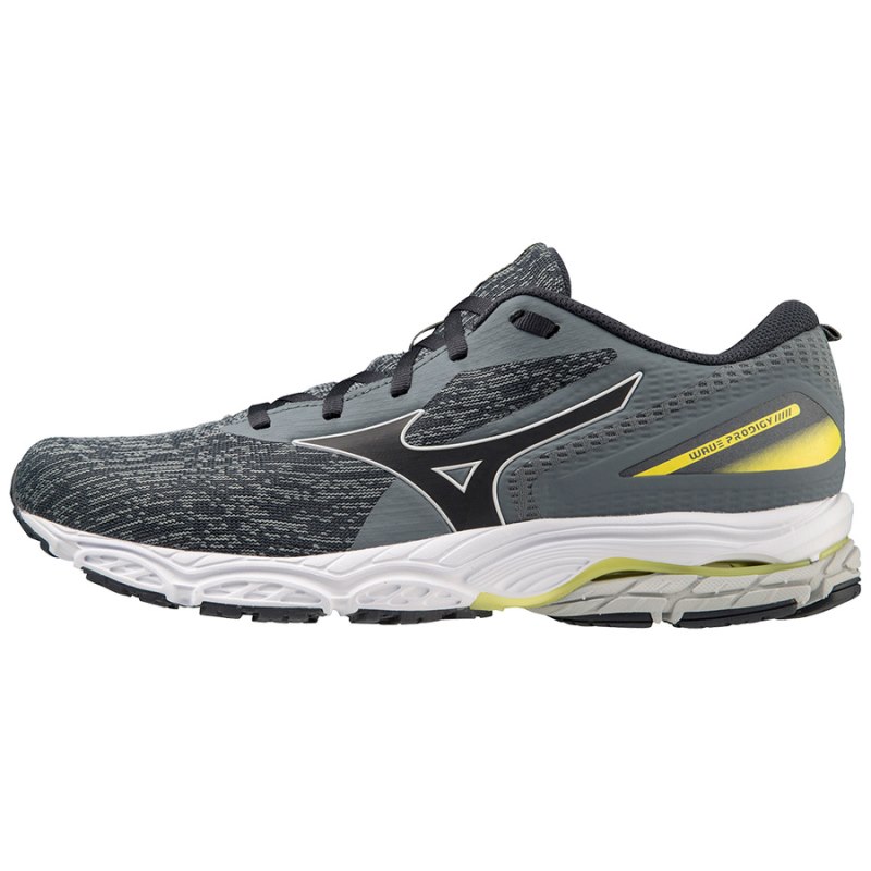 Mizuno WAVE Prodigy 5 Donkergrijs Wit Geel | BFRX1049