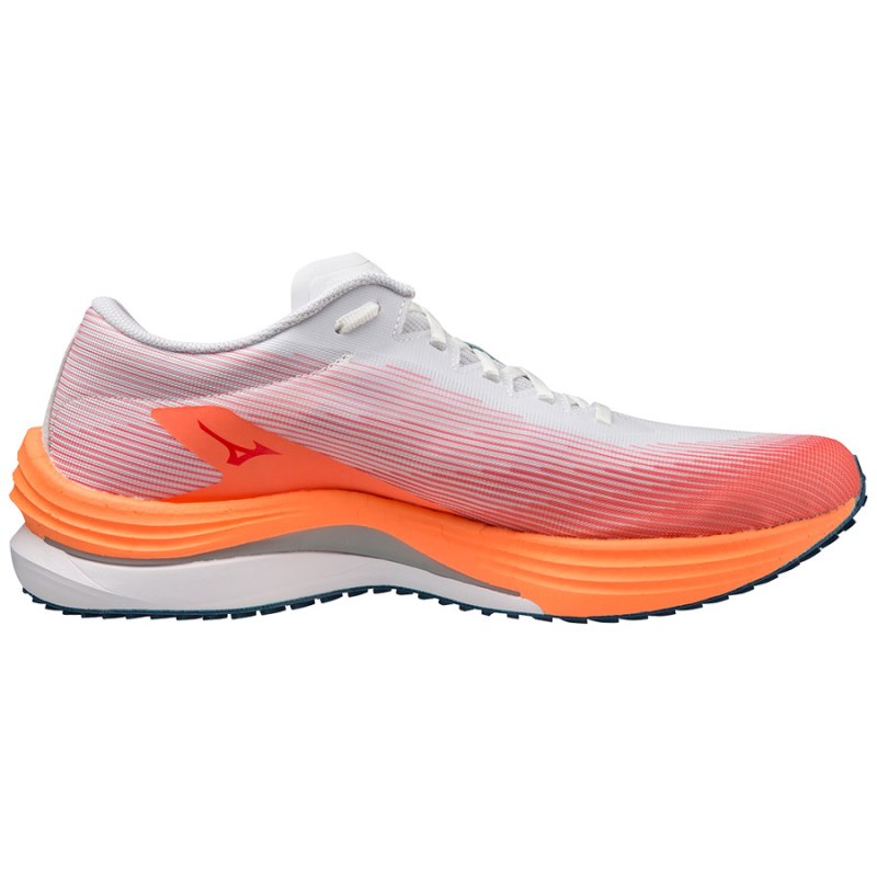 Mizuno WAVE Rebellion Flash Wit Zilver Lichtoranje | ZAYZ5531