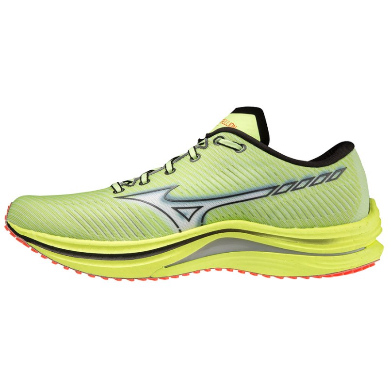 Mizuno WAVE Rebellion Groen Geel | NJLY1730