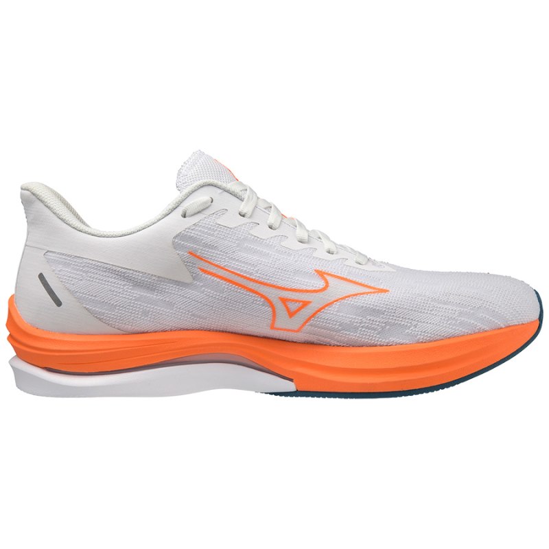 Mizuno WAVE Rebellion Sonic Wit Lichtoranje Blauw | IIQE8344