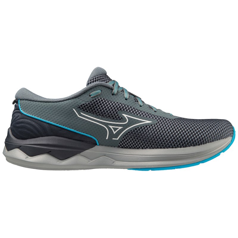 Mizuno WAVE Revolt 3 Grijs Blauw | OSBF1475