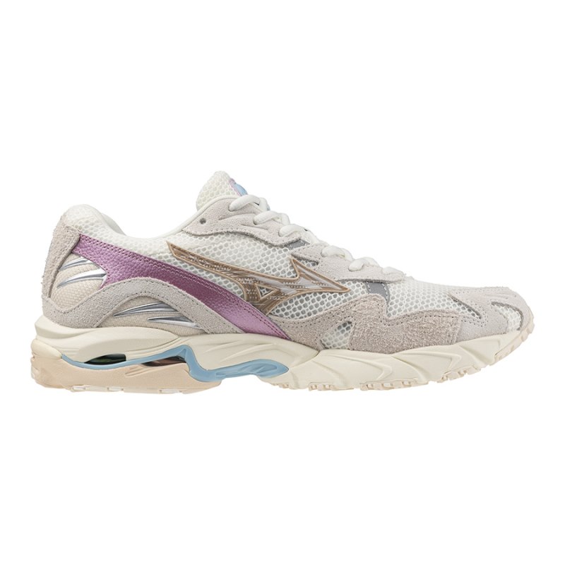 Mizuno WAVE Rider 10 Beige Paars Wit | DAVO5670